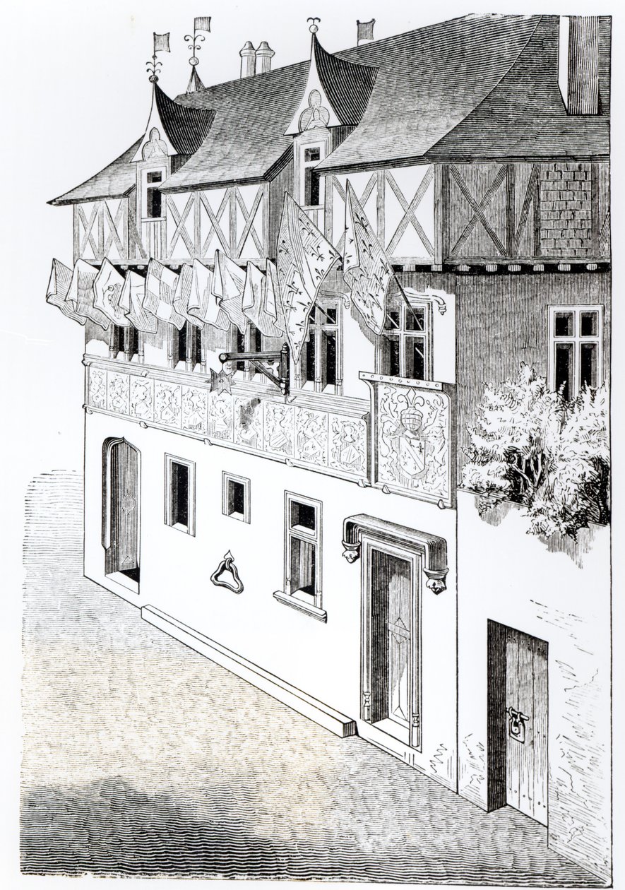 The Lords and Barons Make Windows of Their Blazons by English School