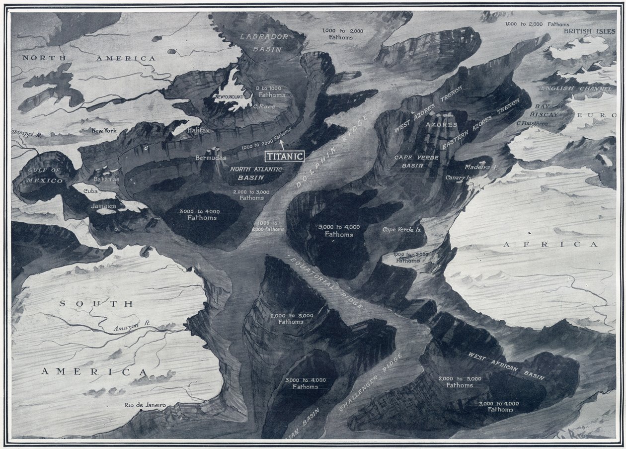 The Lost Titanic - Where She Lies in the Atlantic, from 