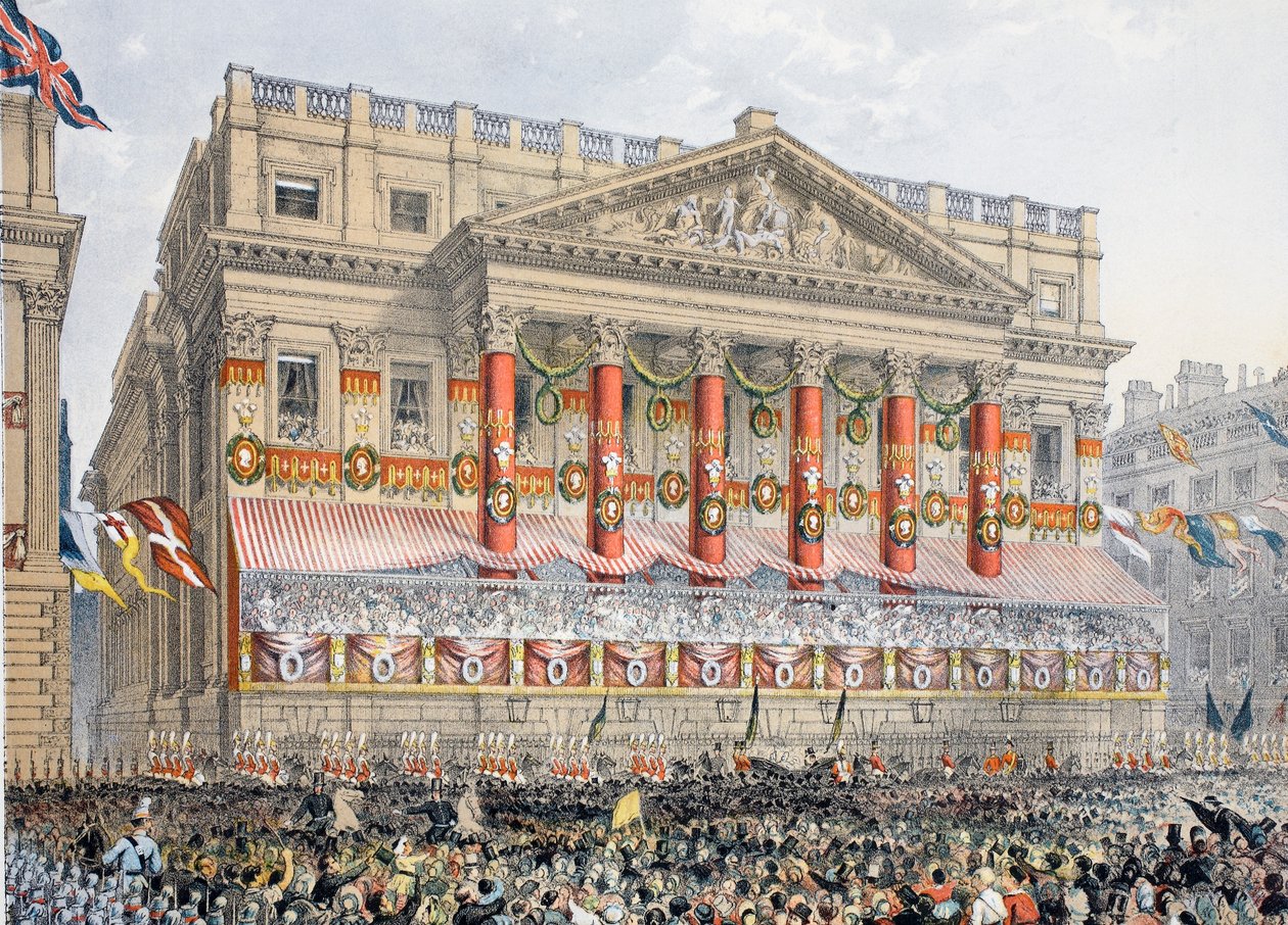 The Mansion House, 7th March, 1863, from A Memorial of the Marriage of Edward VII and Alexandra of Denmark by English School