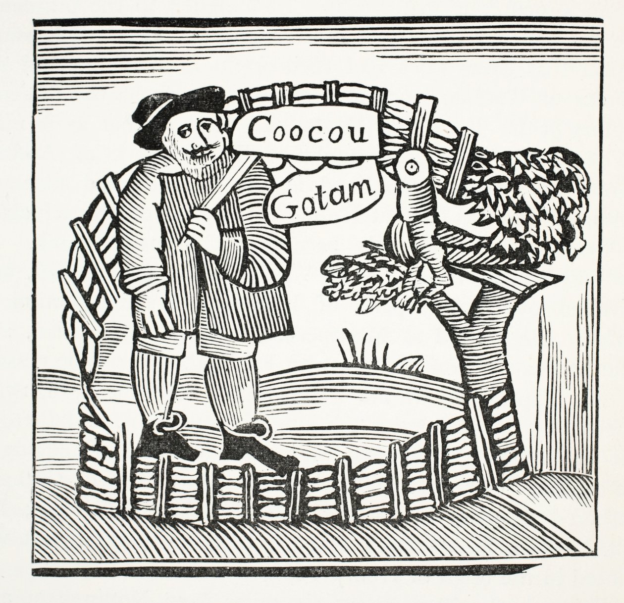 The Merry Tales of the Wise Men of Gotham (illustration) by English School