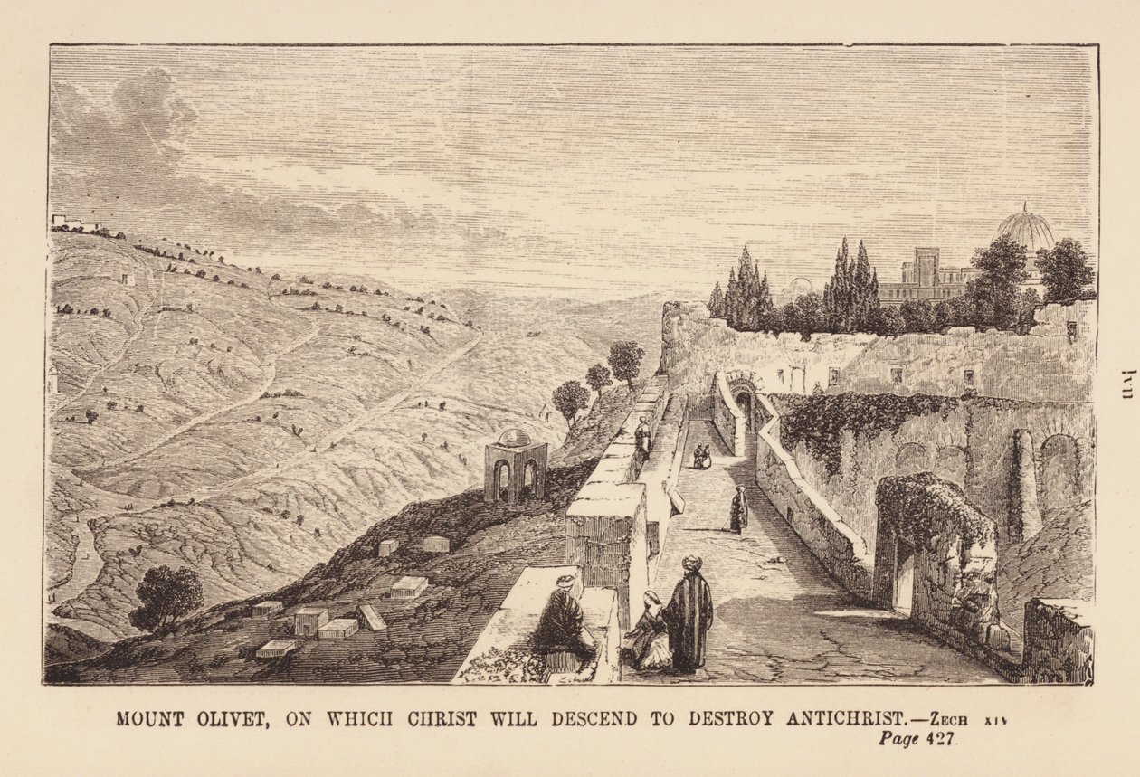 The Mount of Olives by English School