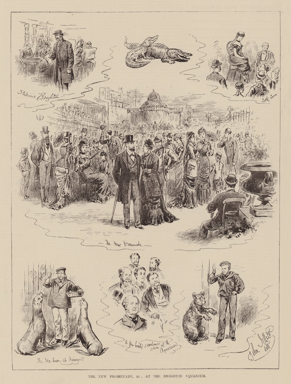 The New Promenade, etc, at the Brighton Aquarium by English School