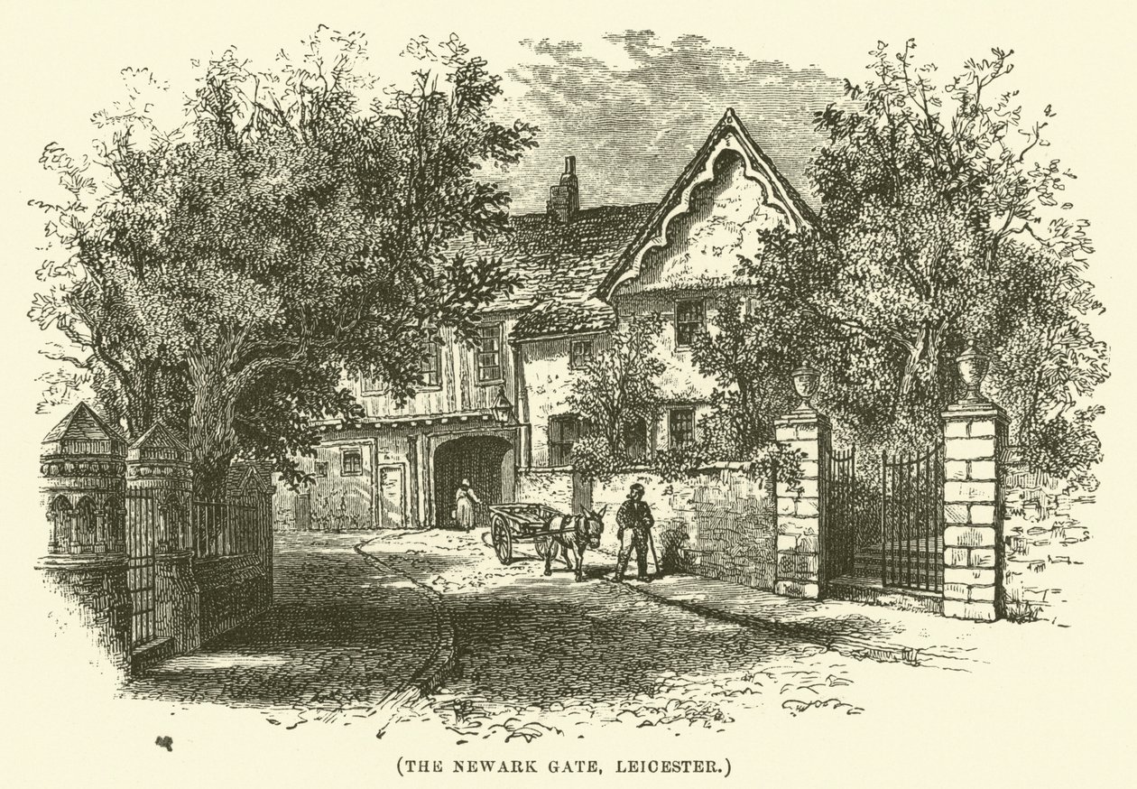 The Newark Gate, Leicester by English School