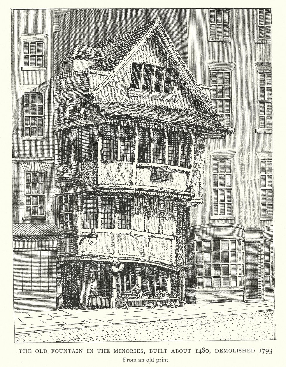 The Old Fountain in the Minories, Built about 1480, Demolished 1793 by English School