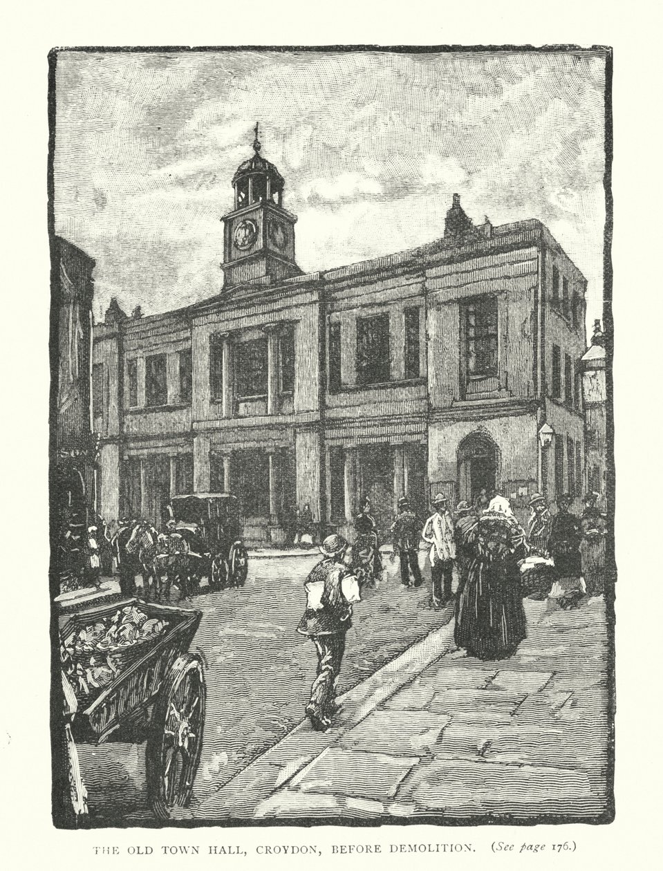 The Old Town Hall, Croydon, before Demolition by English School