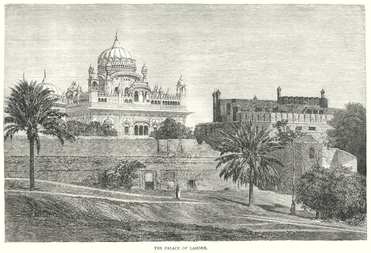 The Palace of Lahore by English School