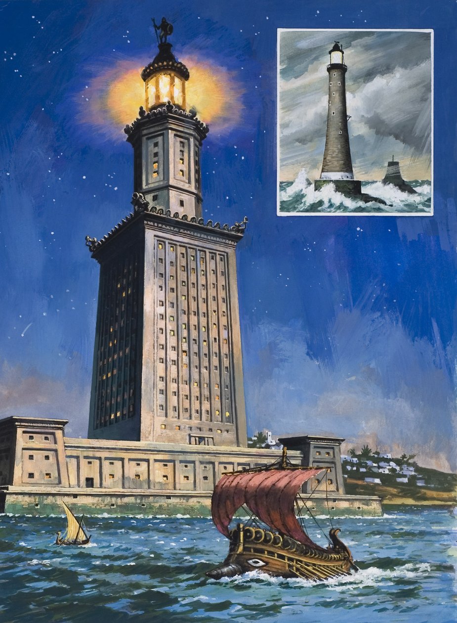 The Pharos of Alexandria by English School