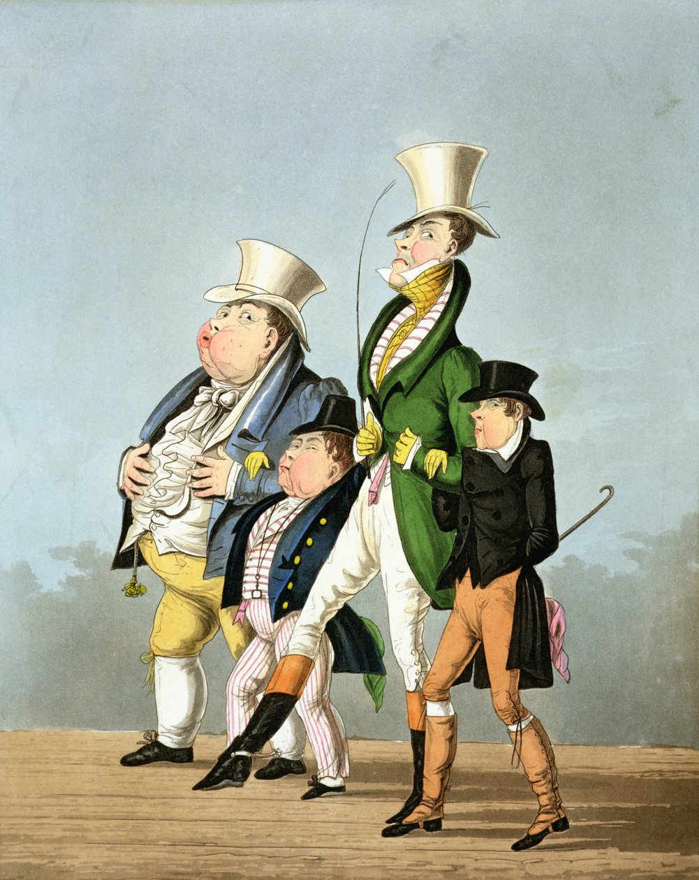 The Prices - Full Price, Half Price, High Price and Low Price, engraved by George Hunt, published by Thomas McLean, 1827 by English School