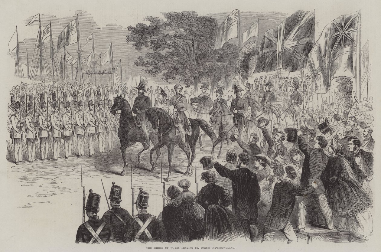 The Prince of Wales Leaving St John