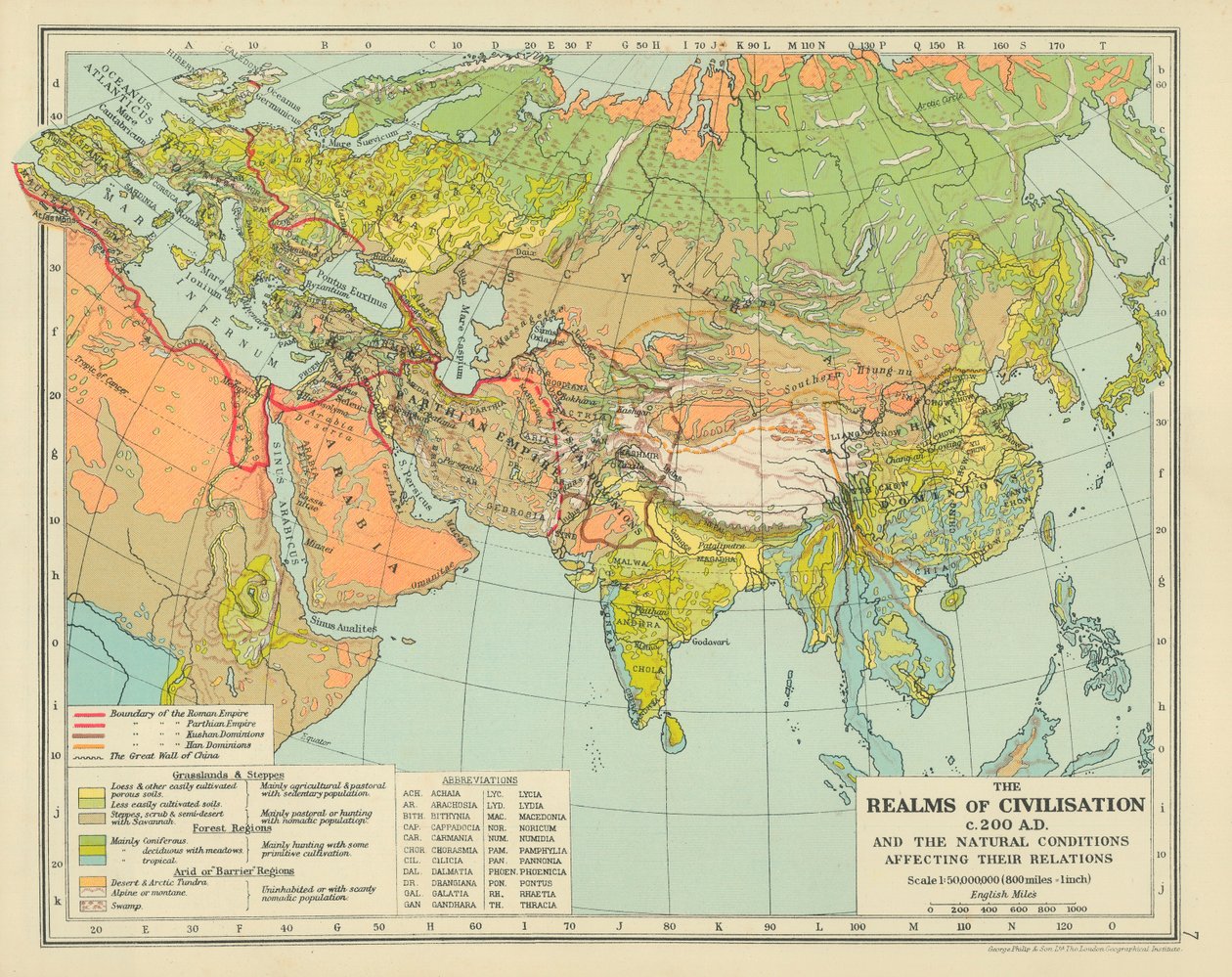 The Realms of Civilization c. 200 AD and the Natural Conditions Affecting Their Relations by English School