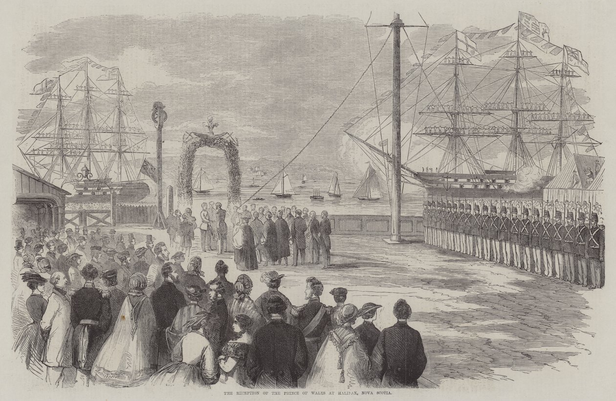 The Reception of the Prince of Wales at Halifax, Nova Scotia by English School