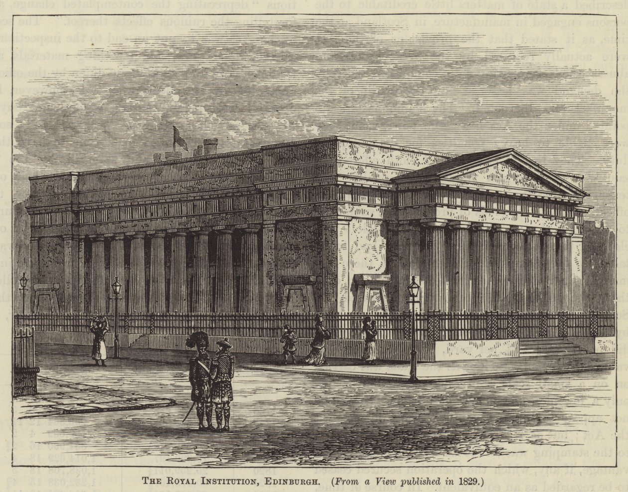 The Royal Institution, Edinburgh by English School