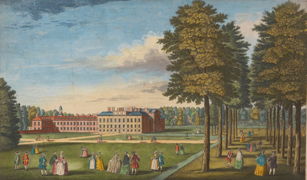 The Royal Palace of Kensington, published by John Bowles, c.1750 by English School