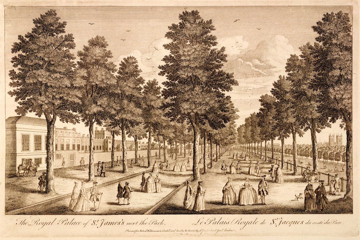 The Royal Palace of St. James next to the Park by English School