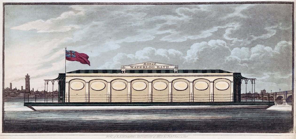 The Royal Waterloo Bath, pub. 1819 by English School