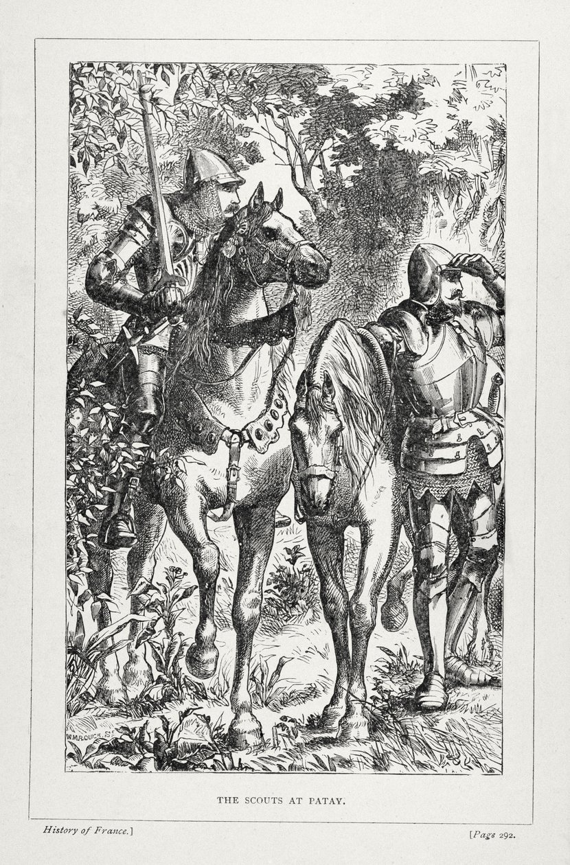 The Scouts at Patay, from The History of France, by Emile de Bonnechose by English School