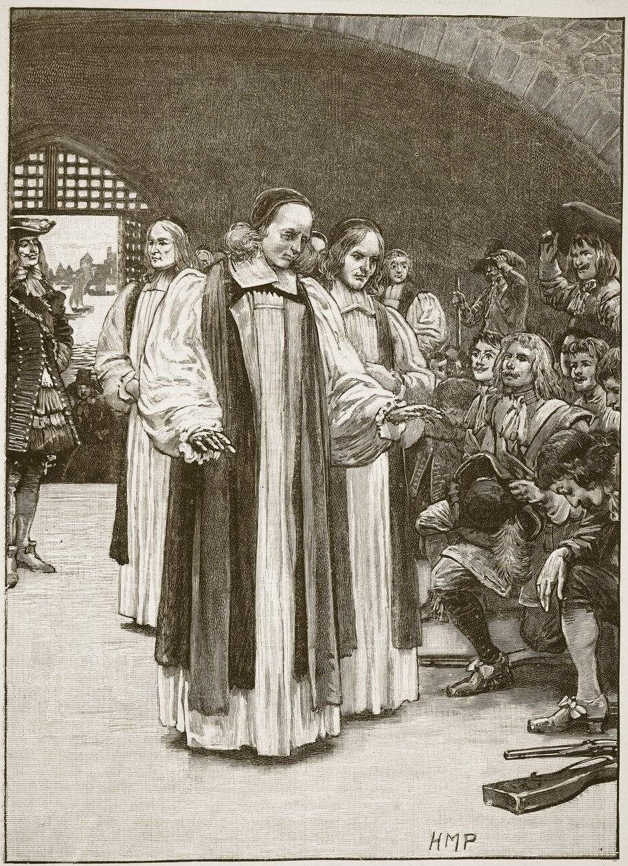 The Seven Bishops entering the Tower, illustration from Cassell