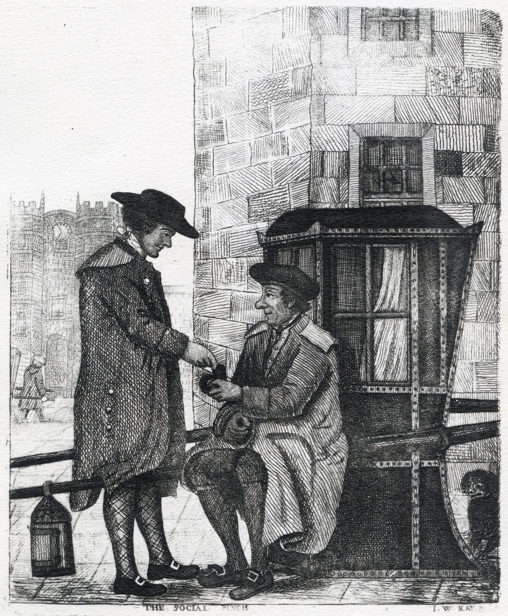 The Social Pinch, print made by William Kay, 1784-1813 by English School