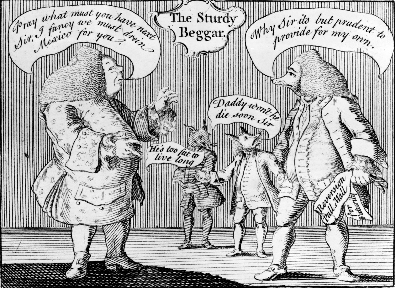 The Sturdy Beggar, 1758 by English School