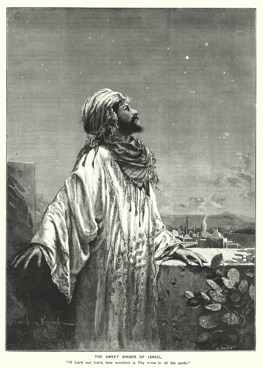 The Sweet Singer of Israel by English School