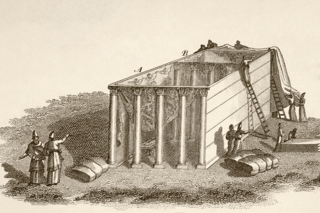 The Tabernacle in the Wilderness Uncovered by English School