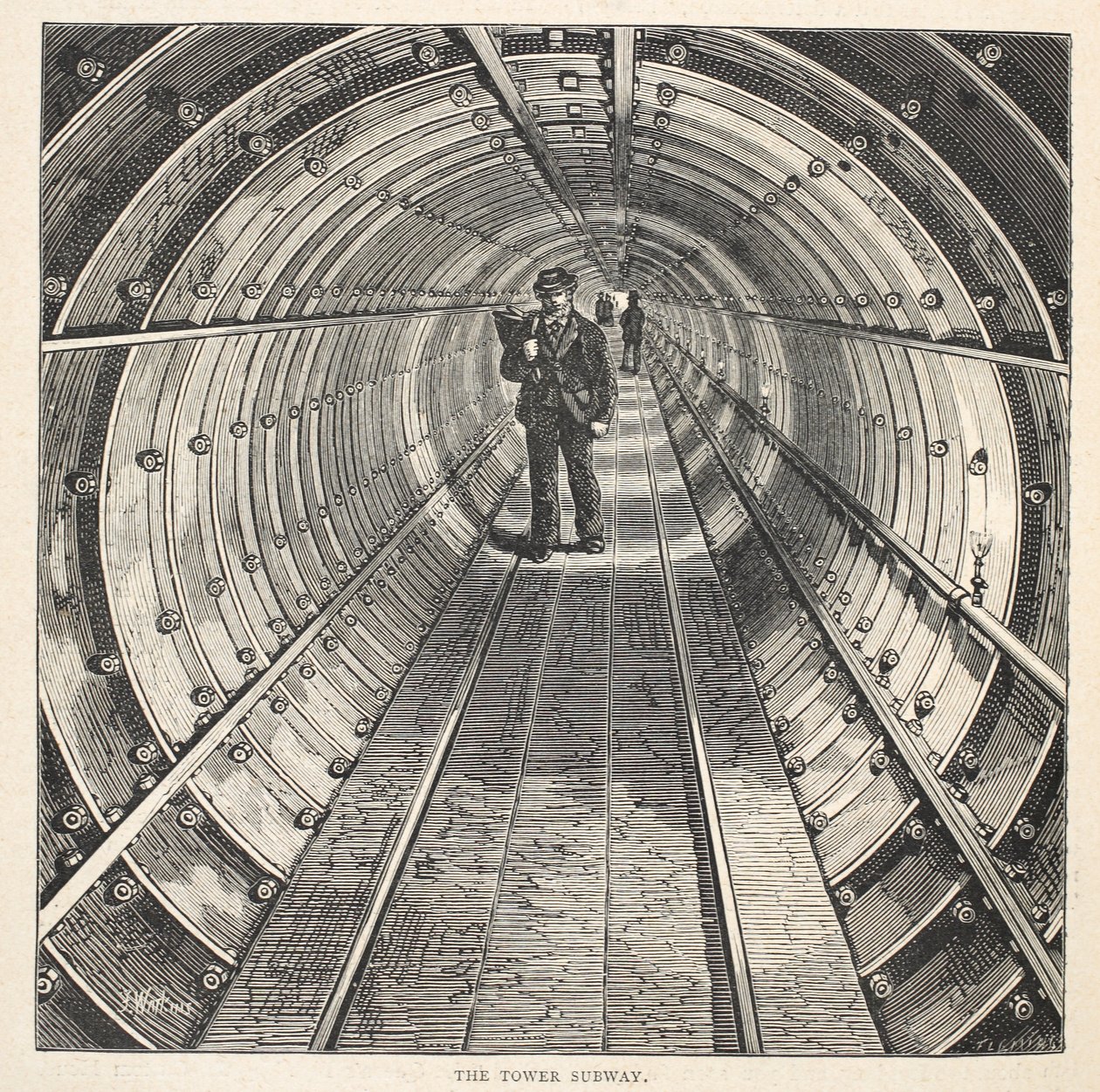 The Tower Subway, 1870 by English School
