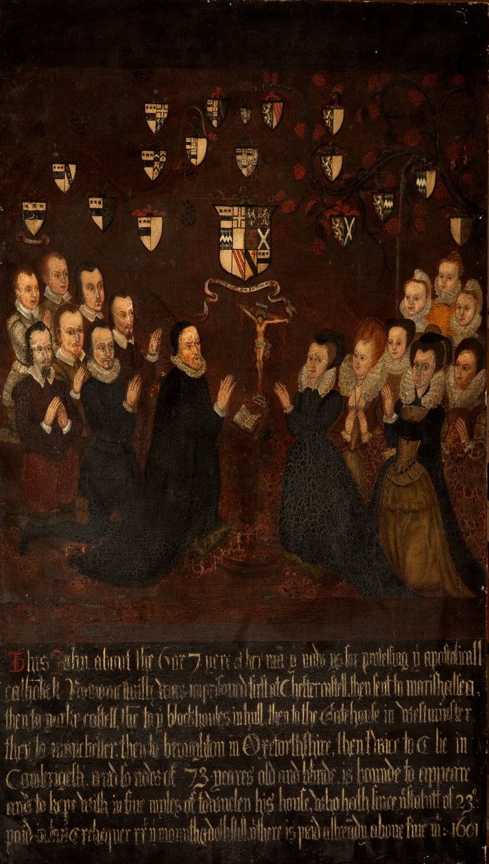 The Towneley Family at Prayer, c.1800 by English School
