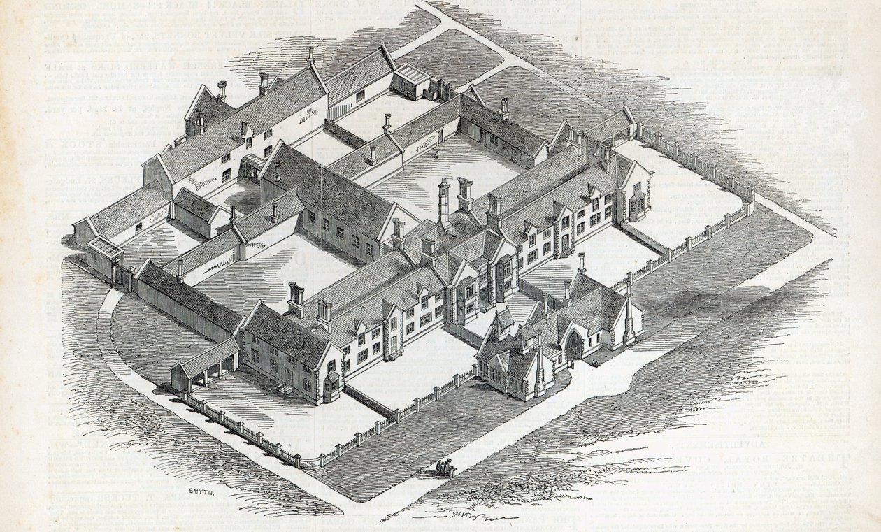 The Union Workhouse to be erected at Canterbury, from The Illustrated London News, 7th November 1846 by English School