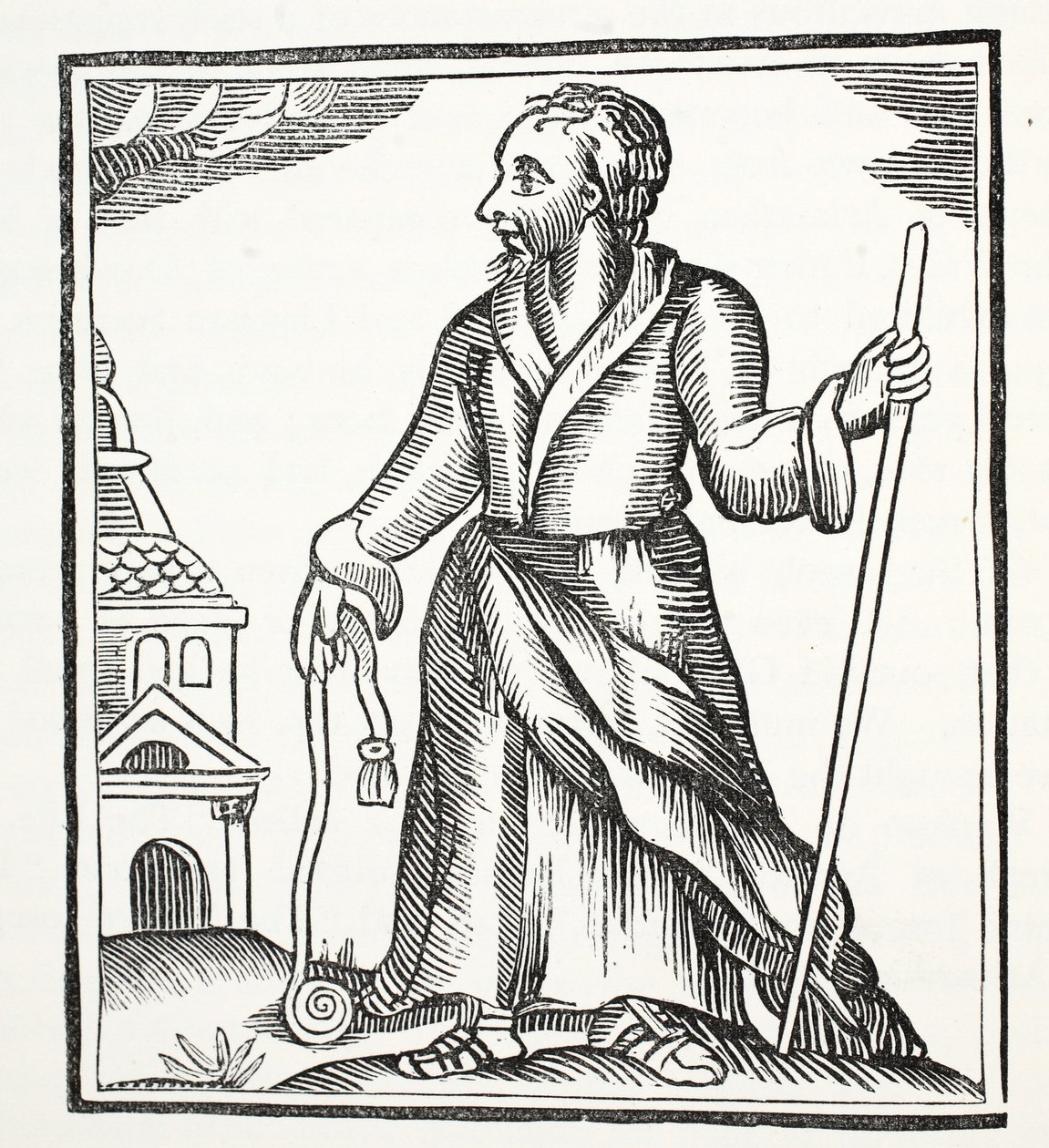 The Wandering Jew, illustration from Chap-books of the Eighteenth Century by John Ashton, pub. 1882 by English School