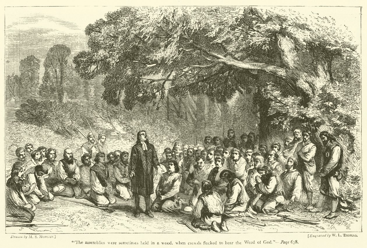 The Assemblies Were Sometimes Held in a Wood, When Crowds Flocked to Hear the Word of God by English School