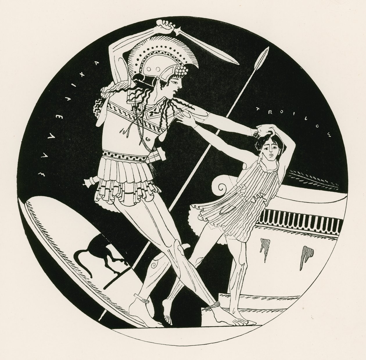 The Death of Troilos by English School