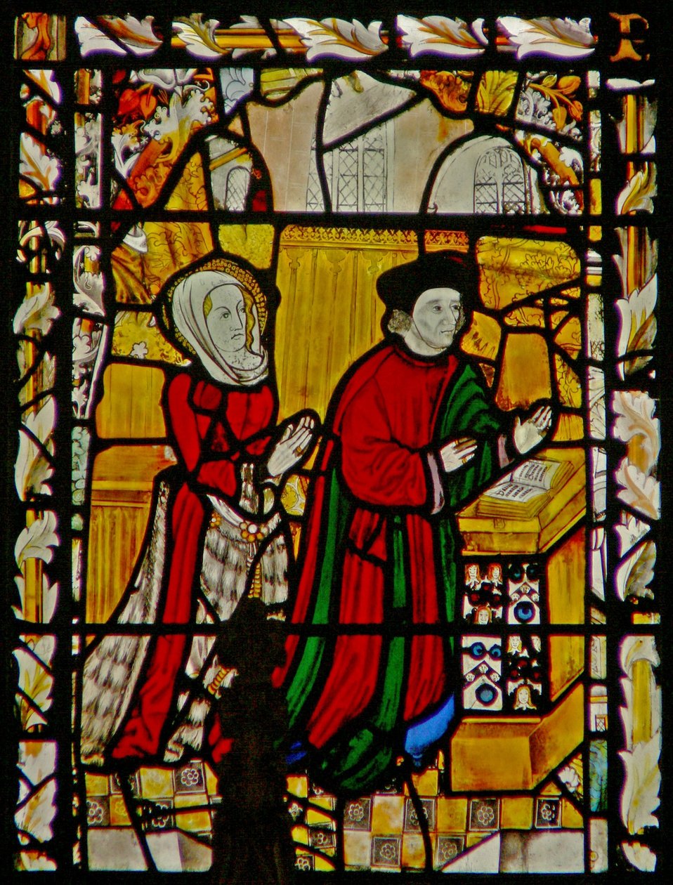The east window depicting donors - Ely by English School