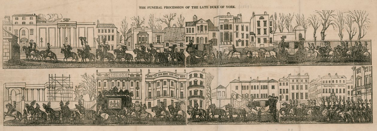 The Funeral Procession of the Late Duke of York by English School