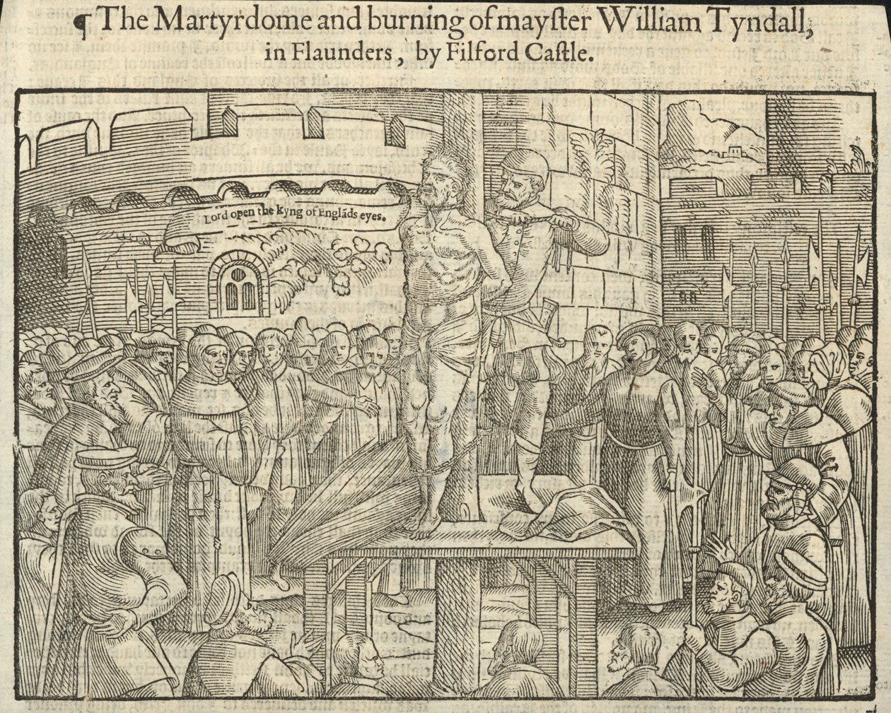 The Martyrdom and Burning of William Tyndall in Flaunders by Filford Castle by English School