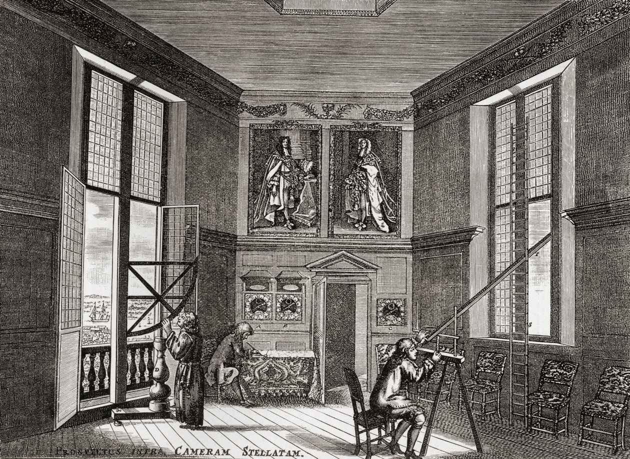 The old observing room, Greenwich, from A Short History of the English People by J. R. Green, published 1893 by English School
