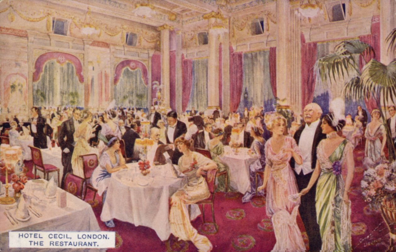 The Restaurant, Hotel Cecil, London by English School