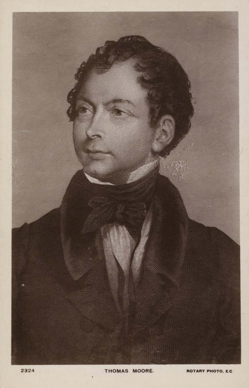 Thomas Moore (1779-1852), Irish Poet, Singer and Entertainer by English School