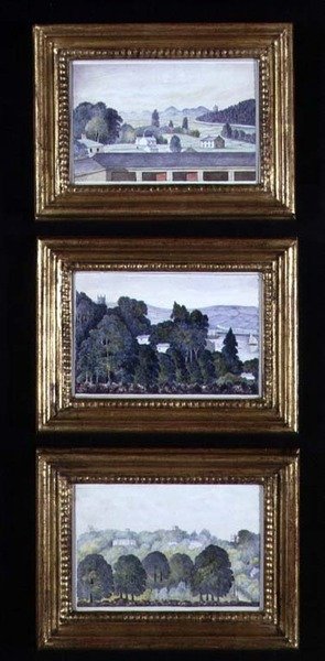 Three Woodland Landscapes, c.1840 by English School