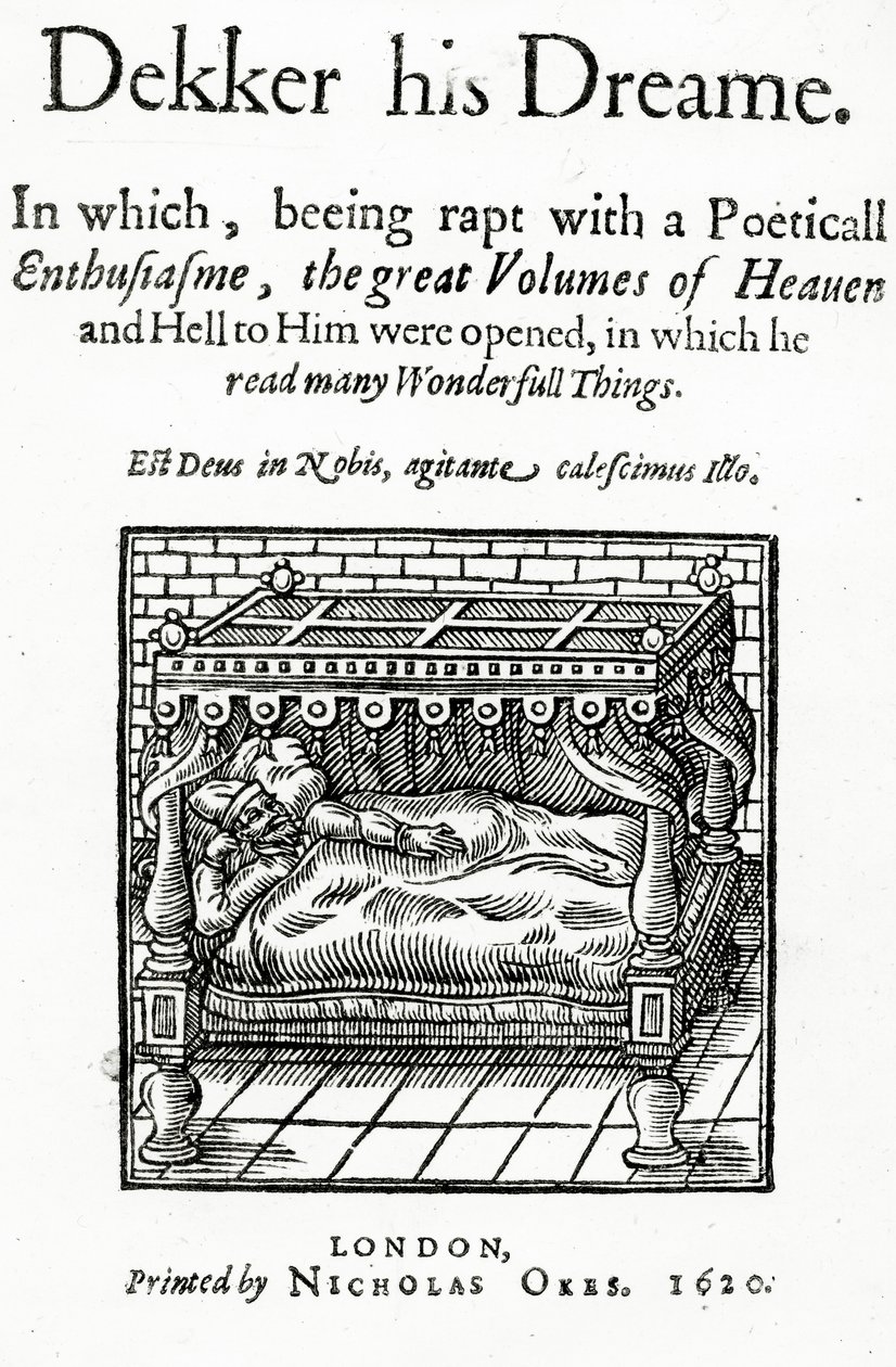 Title Page for Dekker his Dreame by Thomas Dekker, published 1620 by English School