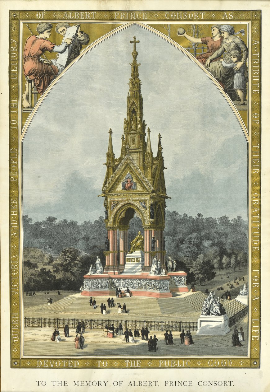 To the Memory of Albert, Prince Consort by English School