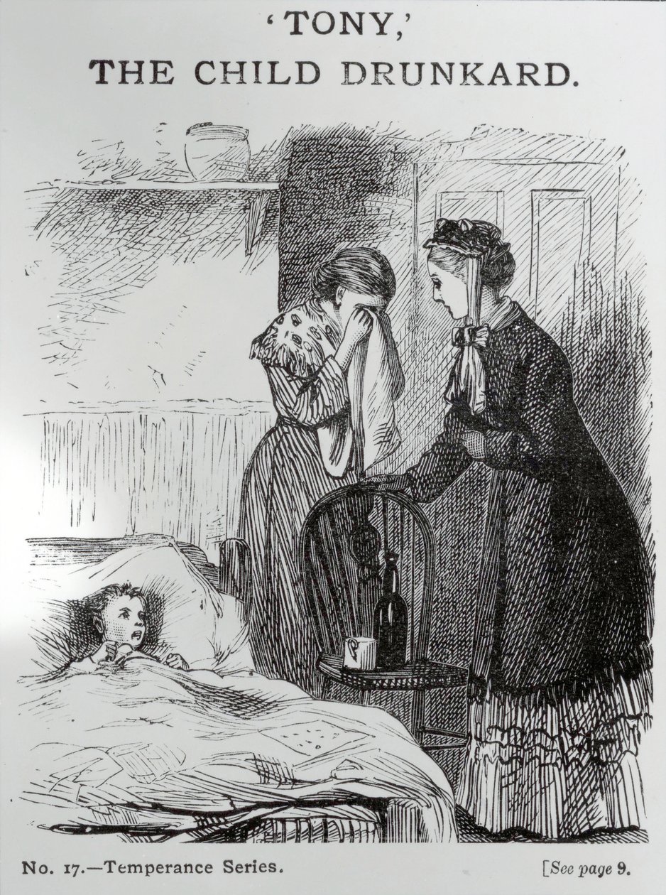 Tony, the Child Drunkard, c.1860 by English School