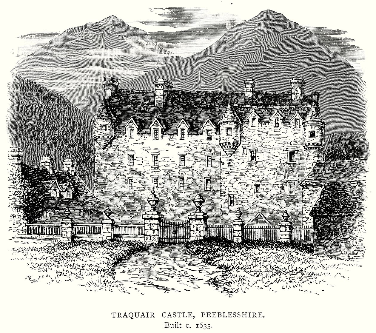 Traquair Castle, Peeblesshire by English School