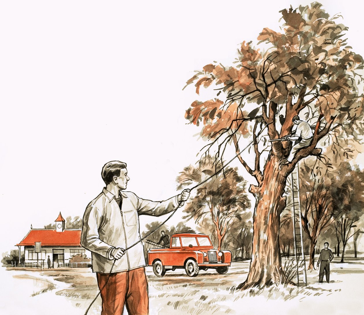 Tree surgeon by English School