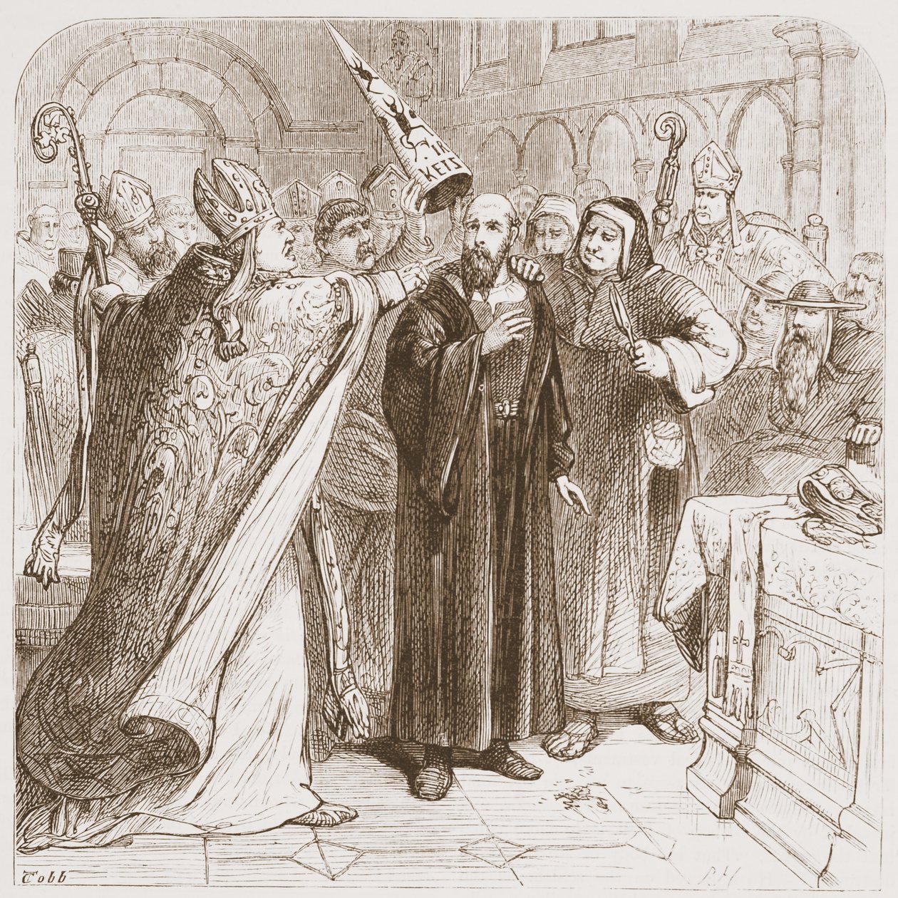 Trial of Huss: Degrading the Martyr by English School