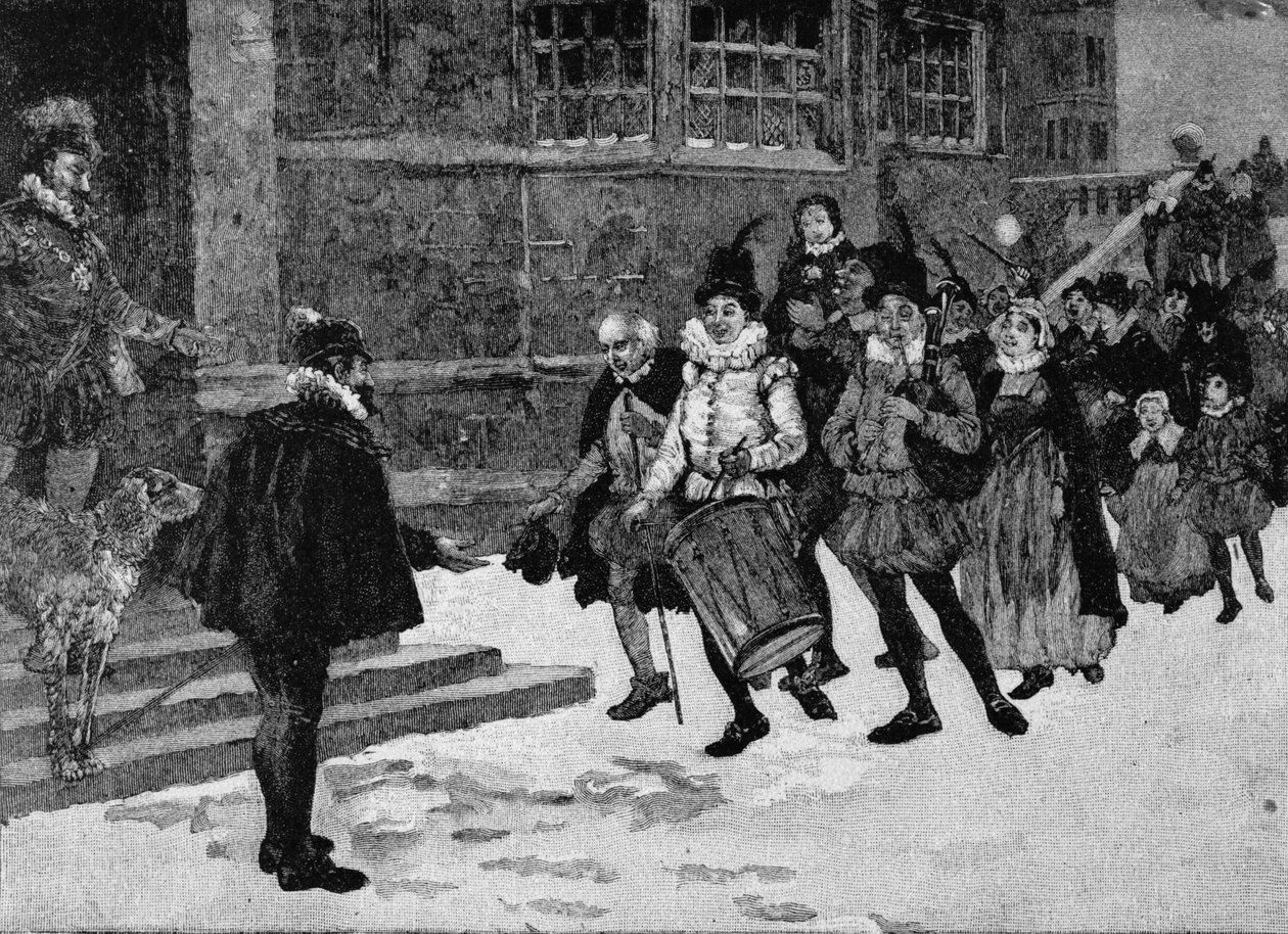 Tudor Wassailing by English School
