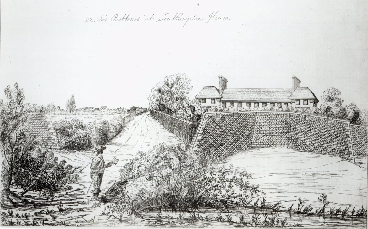 Two Batteries at Southampton House by English School