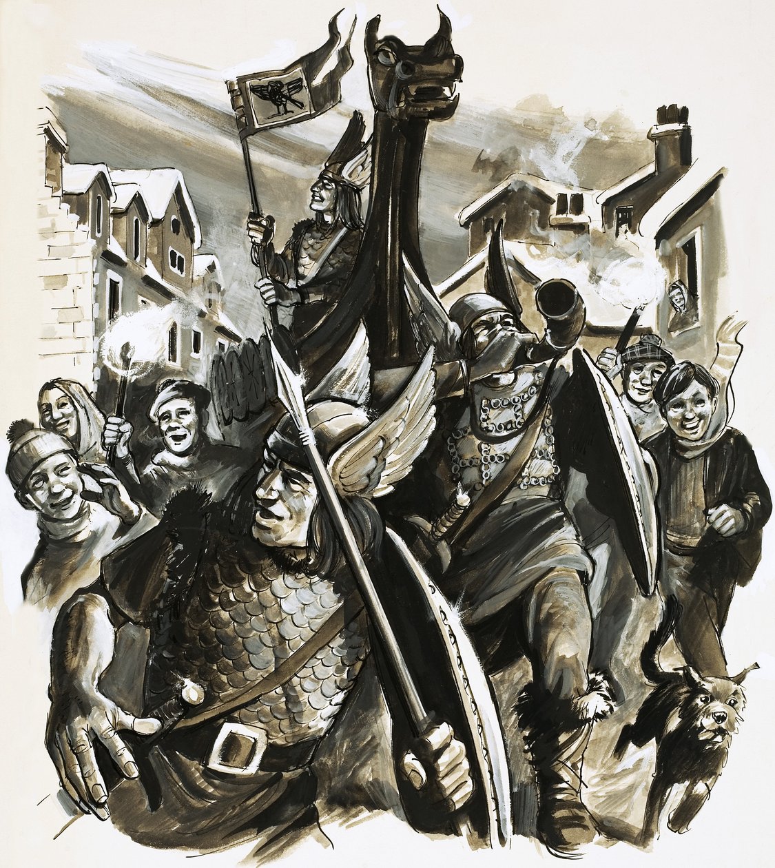 Unidentified Viking Celebration by English School