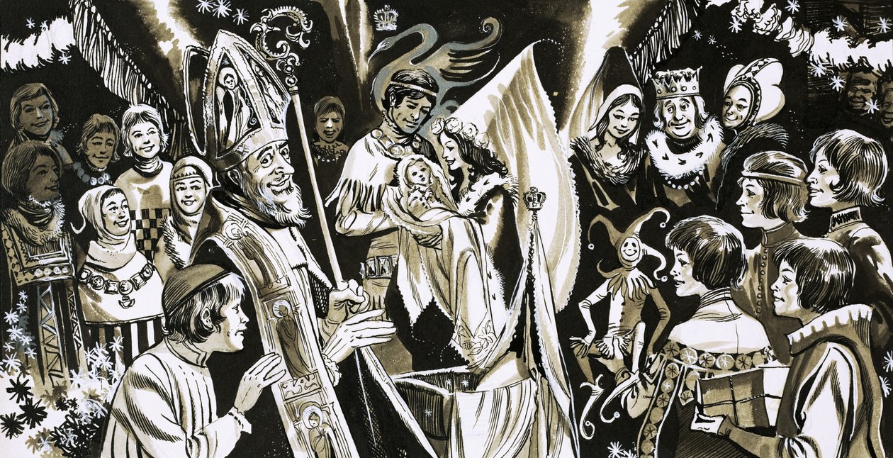 Unidentified Fairy Tale Illustration by English School