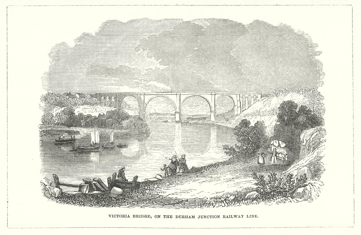 Victoria Bridge, on the Durham Junction Railway Line by English School