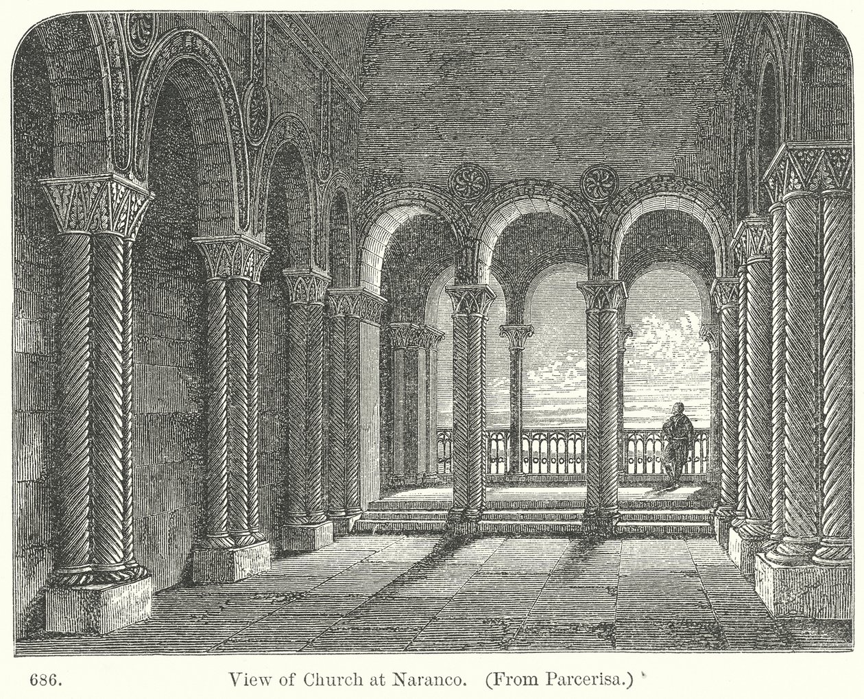 View of Church at Naranco by English School